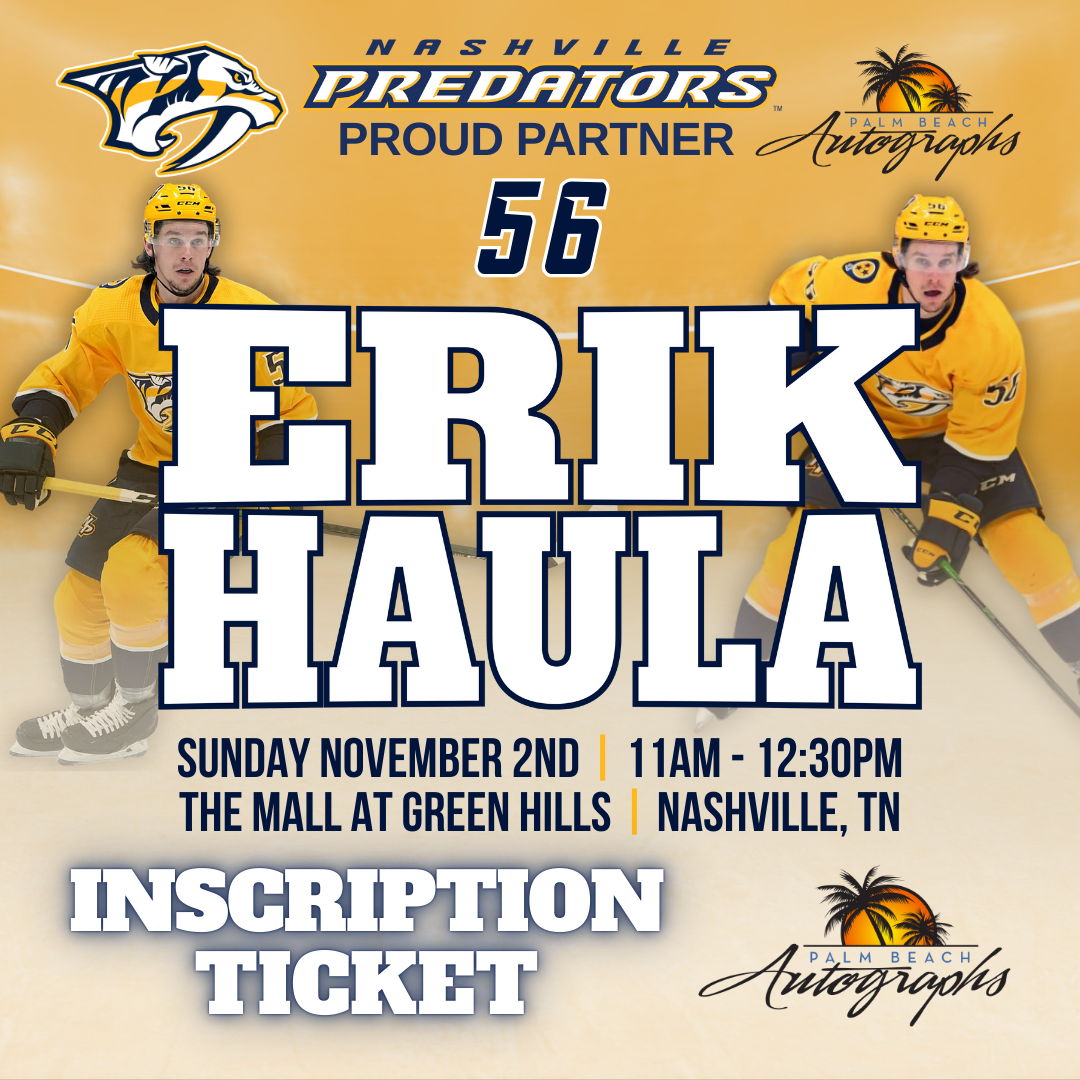 ERIK HAULA AUTOGRAPH EVENT - Nashville (The Mall at Green Hills) In-Store Public Signing - November 2nd, 2025