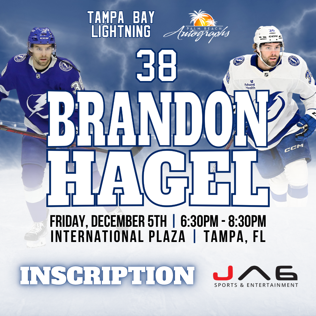 BRANDON HAGEL AUTOGRAPH EVENT - Tampa (International Plaza) In-Store Public Signing - December 5th, 2025