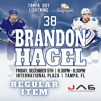 BRANDON HAGEL AUTOGRAPH EVENT - Tampa (International Plaza) In-Store Public Signing - December 5th, 2025