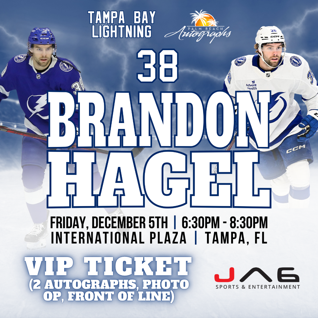 BRANDON HAGEL AUTOGRAPH EVENT - Tampa (International Plaza) In-Store Public Signing - December 5th, 2025