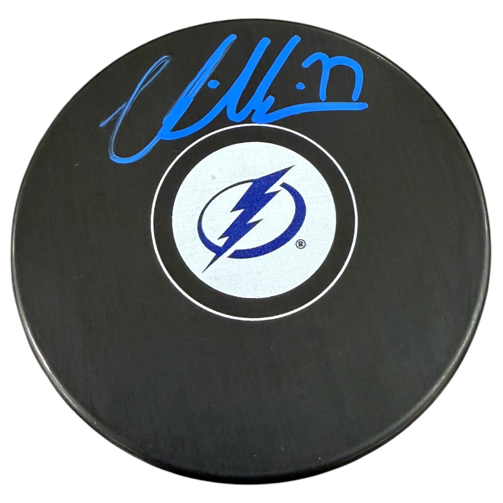 Victor Hedman Autographed Tampa Bay Lightning Hockey Puck - JSA