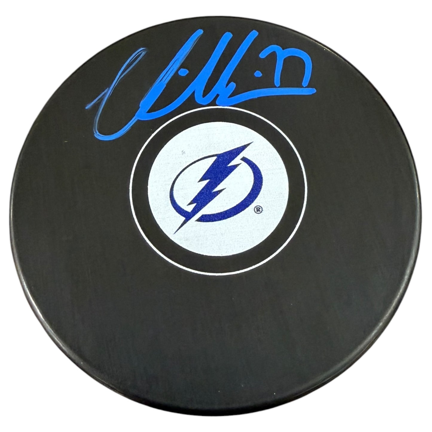 Victor Hedman Autographed Tampa Bay Lightning Hockey Puck - JSA