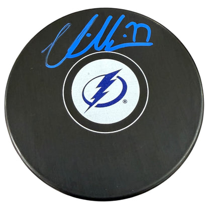 Victor Hedman Autographed Tampa Bay Lightning Hockey Puck - JSA