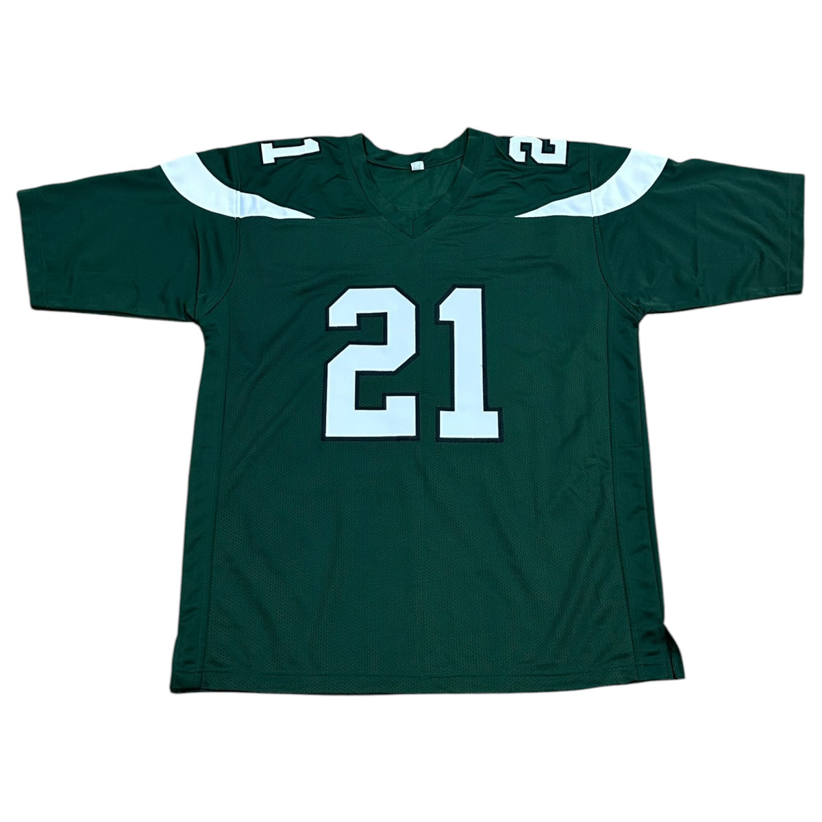Frank Gore Autographed New York (Green #21) Custom Stitched Jersey - JSA