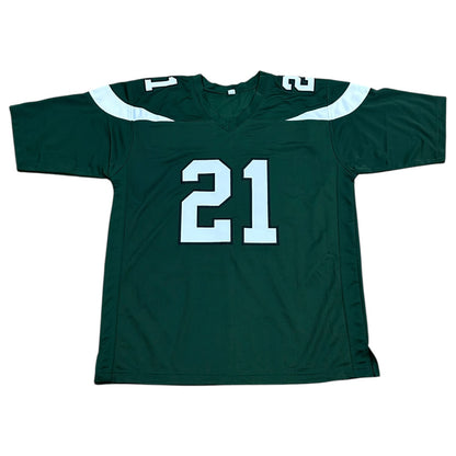 Frank Gore Autographed New York (Green #21) Custom Stitched Jersey - JSA