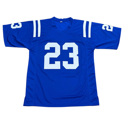 Frank Gore Autographed Indianapolis (Blue #23) Custom Stitched Jersey - JSA