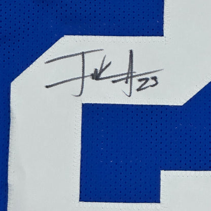 Frank Gore Autographed Indianapolis (Blue #23) Custom Stitched Jersey - JSA