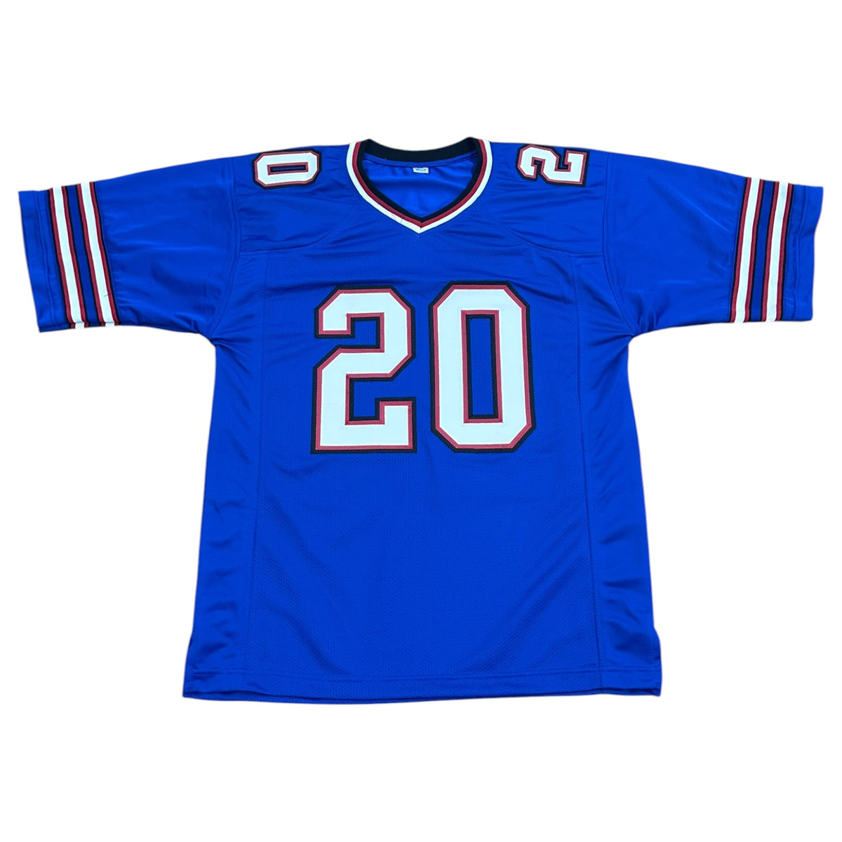 Frank Gore Autographed Buffalo (Blue #20) Custom Stitched Jersey - JSA