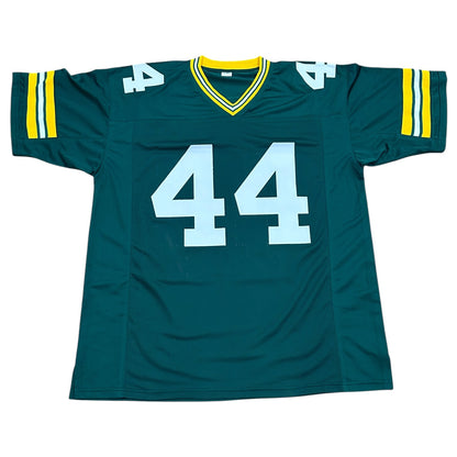 Najeh Davenport Autographed Green Bay (Green #44) Custom Stitched Jersey - JSA