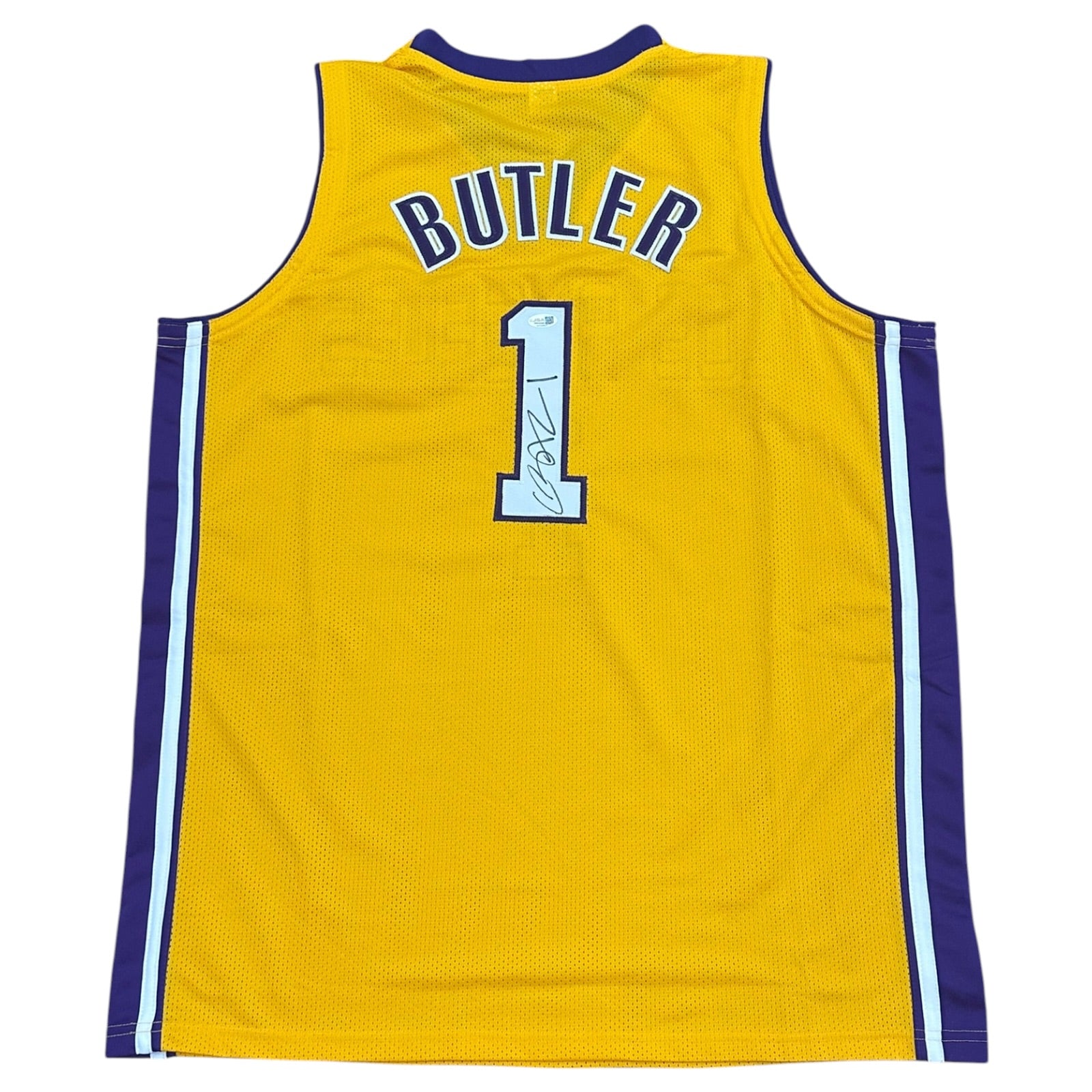 Caron Butler Autographed Los Angeles (Yellow #1) Custom Stitched Jersey - JSA