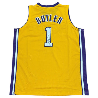 Caron Butler Autographed Los Angeles (Yellow #1) Custom Stitched Jersey - JSA