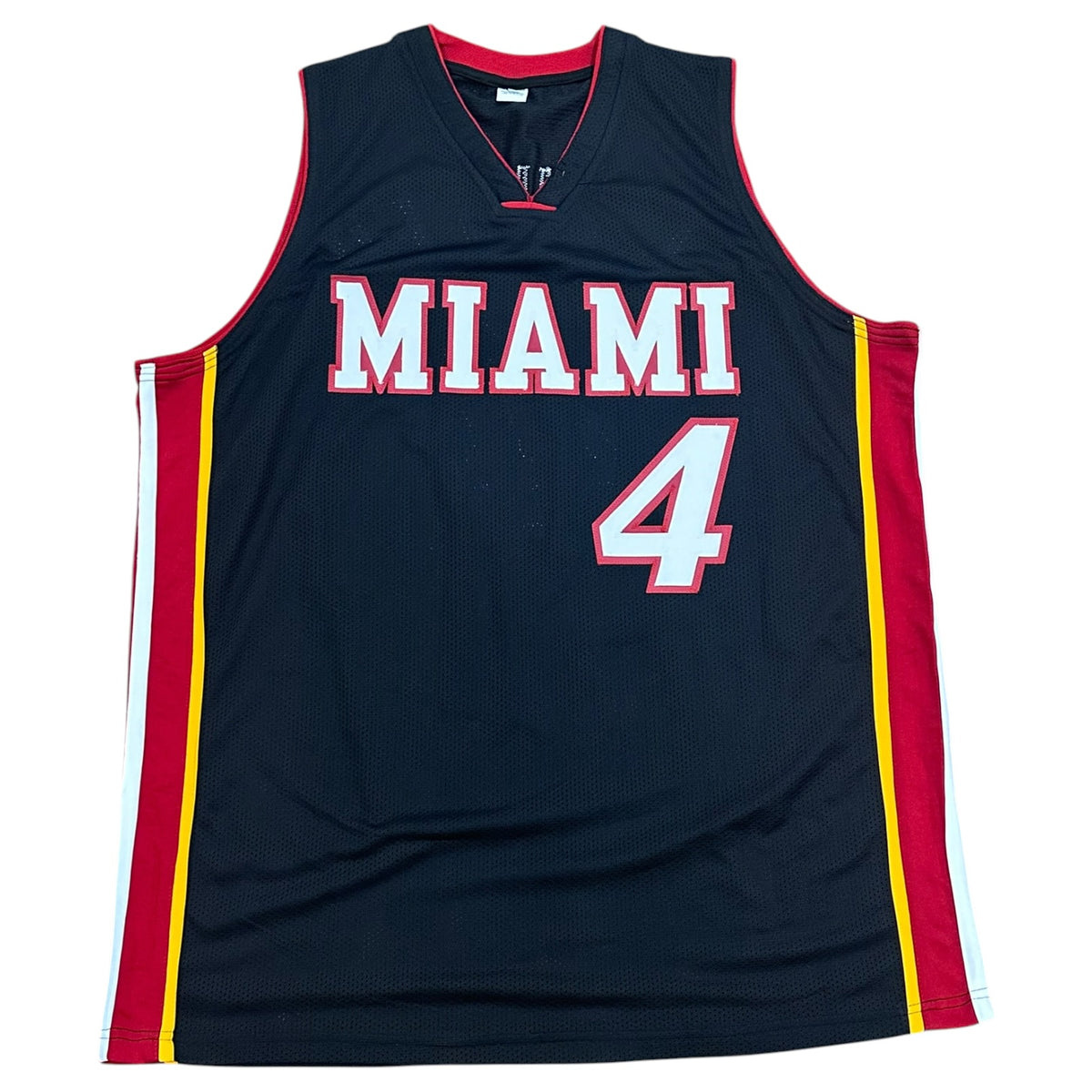 Caron Butler Autographed Miami (Black #4) Custom Stitched Jersey - JSA