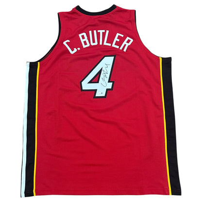 Caron Butler Autographed Miami (Red #4) Custom Stitched Jersey - JSA