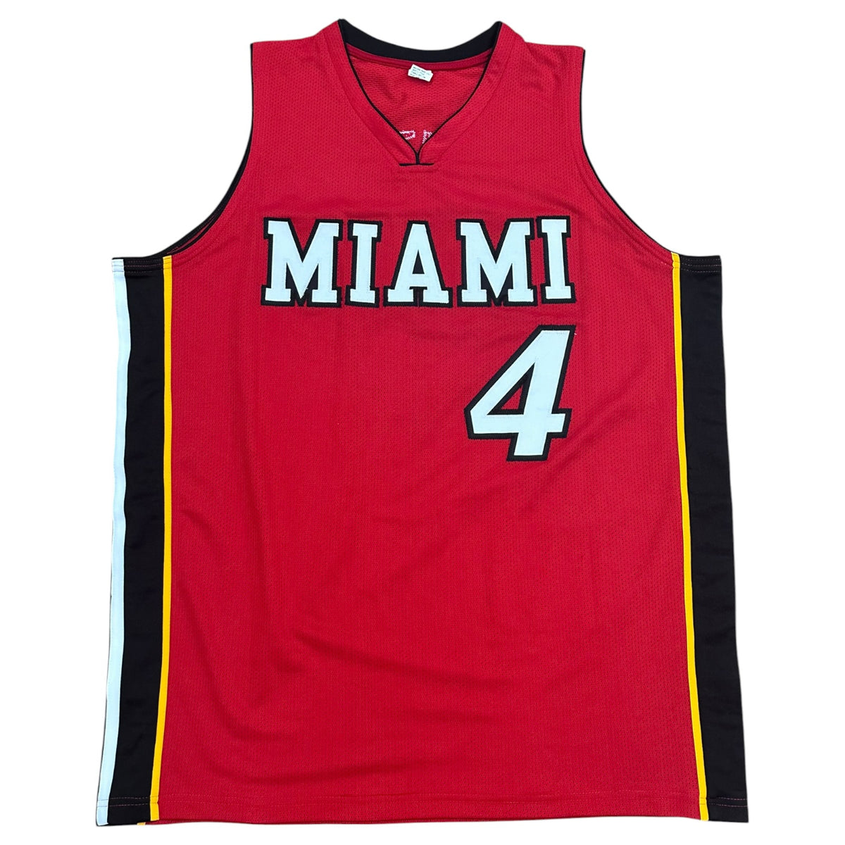 Caron Butler Autographed Miami (Red #4) Custom Stitched Jersey - JSA