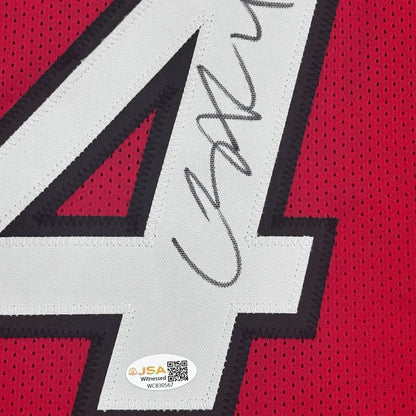Caron Butler Autographed Miami (Red #4) Custom Stitched Jersey - JSA