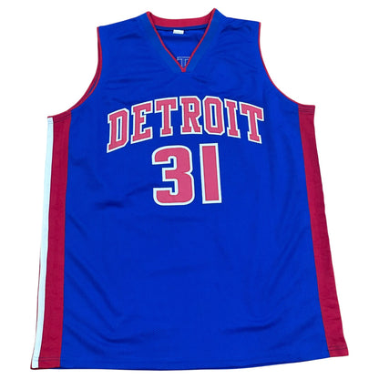 Caron Butler Autographed Detroit (Blue #31) Custom Stitched Jersey - JSA