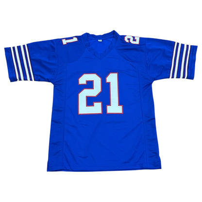 Willis McGahee Autographed Buffalo (Blue #23) Custom Stitched Jersey - JSA