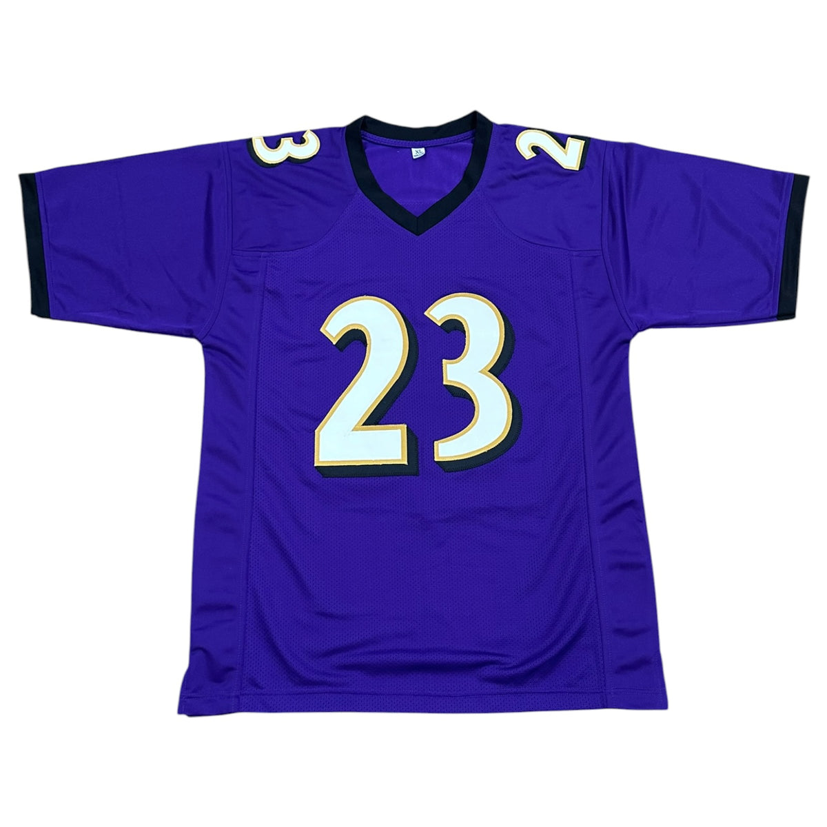 Willis McGahee Autographed Baltimore (Purple #23) Custom Stitched Jersey - JSA