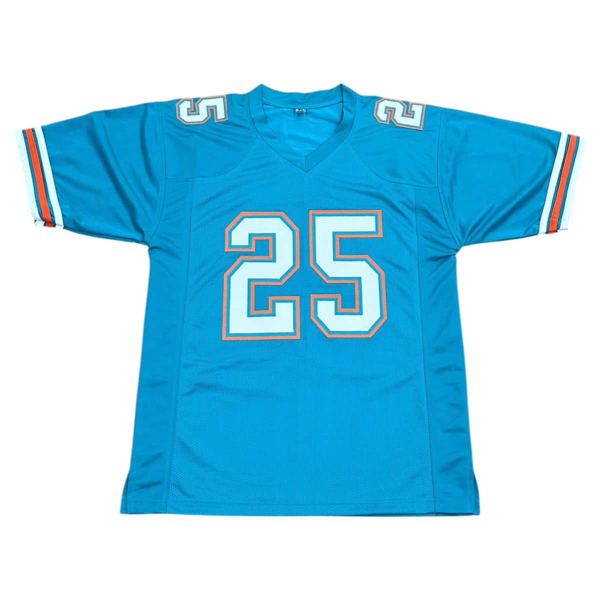 Louis Oliver Autographed Miami (Aqua #25) Custom Stitched Jersey - JSA