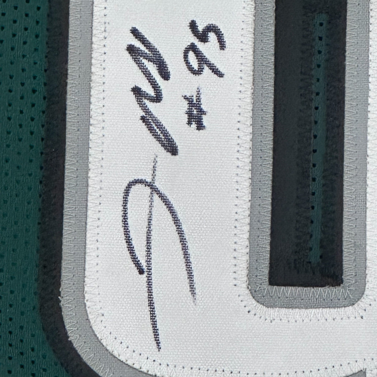 Jerome McDougle Autographed Philadelphia (Green #96) Custom Stitched Jersey - JSA