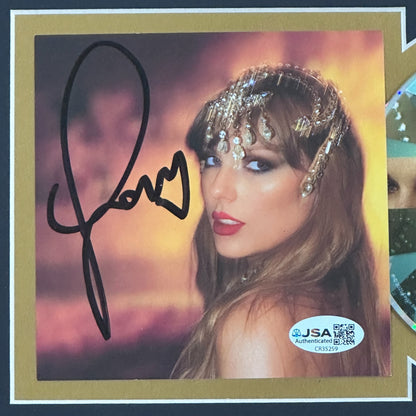 Taylor Swift Autographed The Life of a Showgirl CD Insert Deluxe Framed with 8x10 Photo - JSA