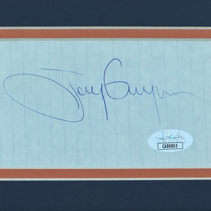 Tony Gwynn Autographed San Diego Padres Signature Series Frame - JSA