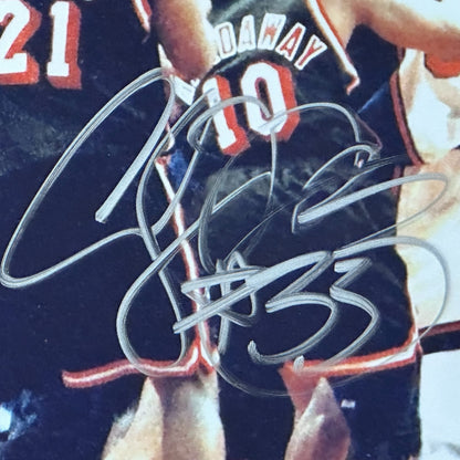 Alonzo Mourning Autographed Miami Heat Deluxe Framed 8x10 Photo - JSA