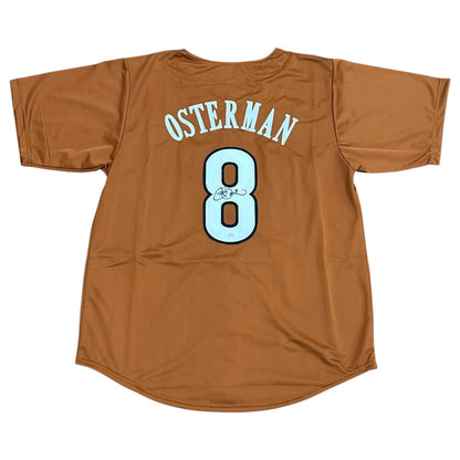 Cat Osterman Autographed University of Texas Longhorns Custom Orange Softball Jersey - PSADNA