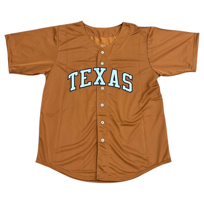 Cat Osterman Autographed University of Texas Longhorns Custom Orange Softball Jersey - PSADNA