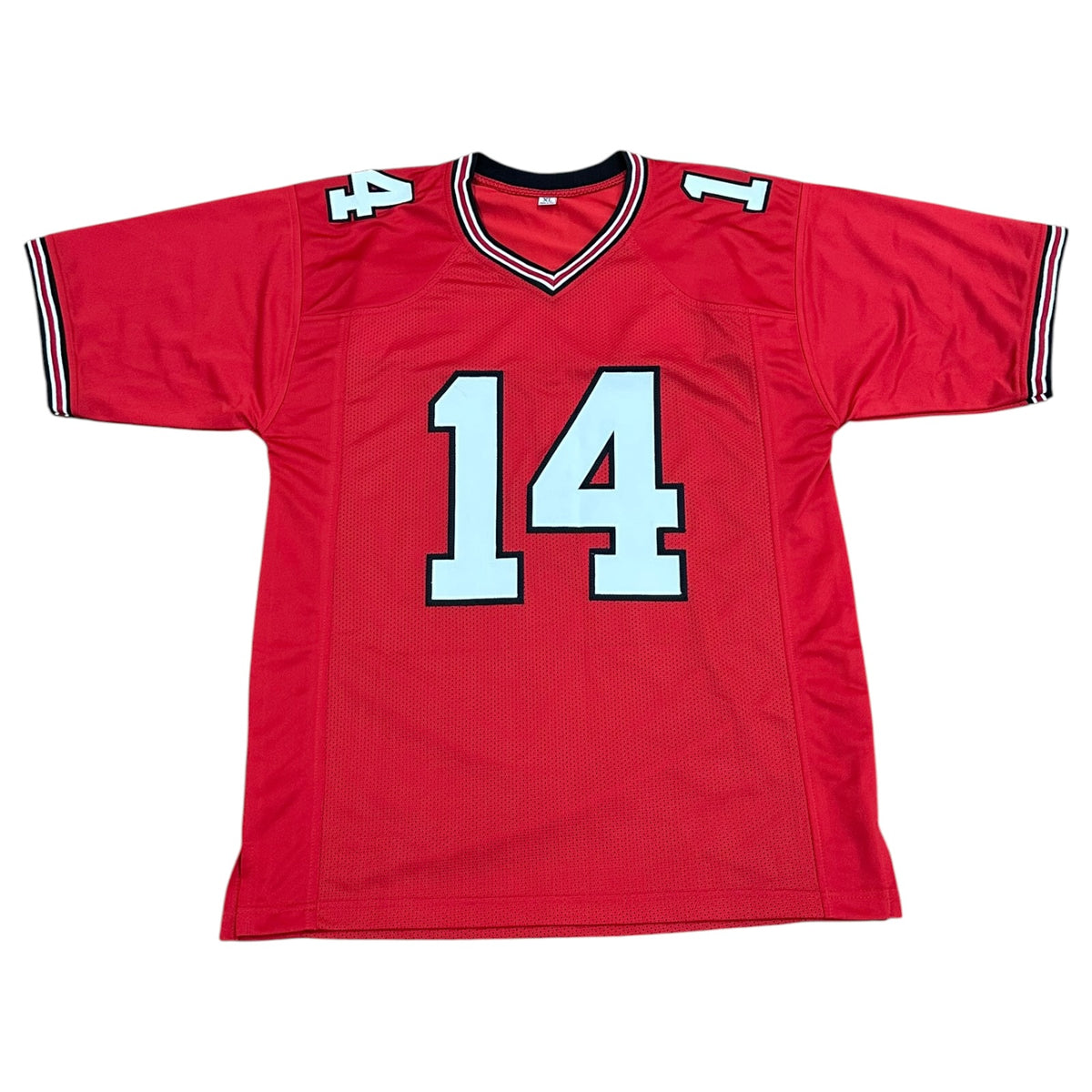 David Greene Autographed Georgia (Red #14) Custom Stitched Jersey - JSA