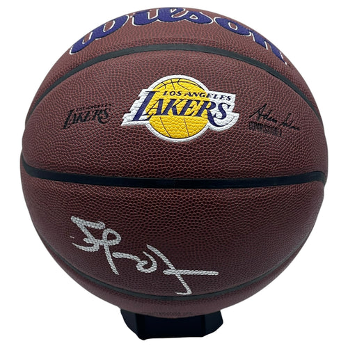 Lamar Odom Autographed Lakers Logo Basketball - JSA