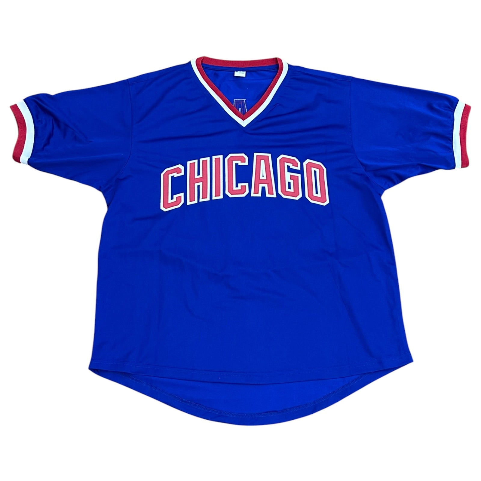 Mark Grace Autographed Chicago (Blue #17) Custom Jersey - JSA