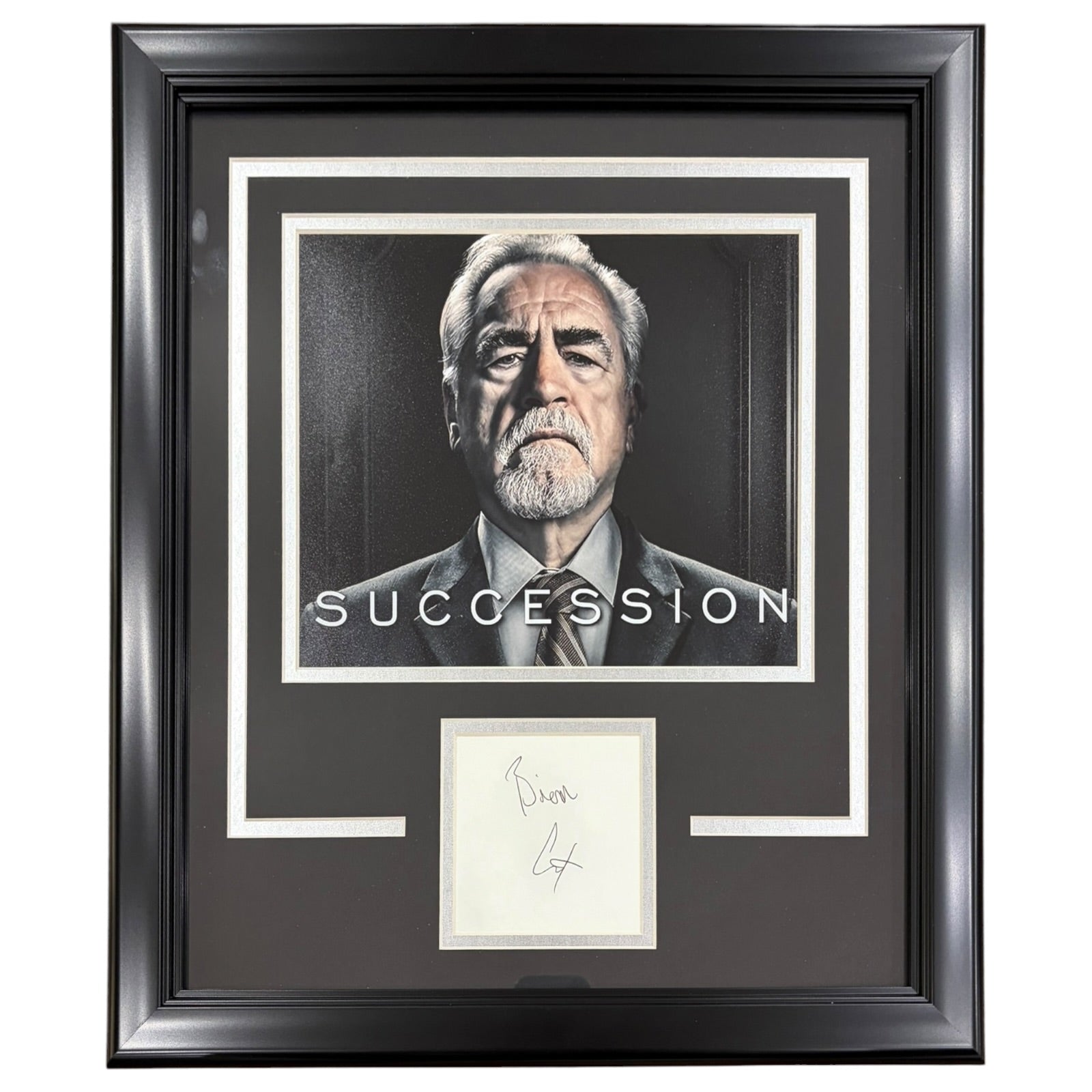 Brian Cox Autographed Succession Deluxe Framed Signature Series Frame
