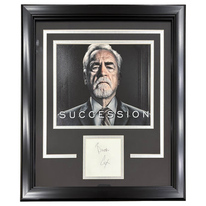 Brian Cox Autographed Succession Deluxe Framed Signature Series Frame