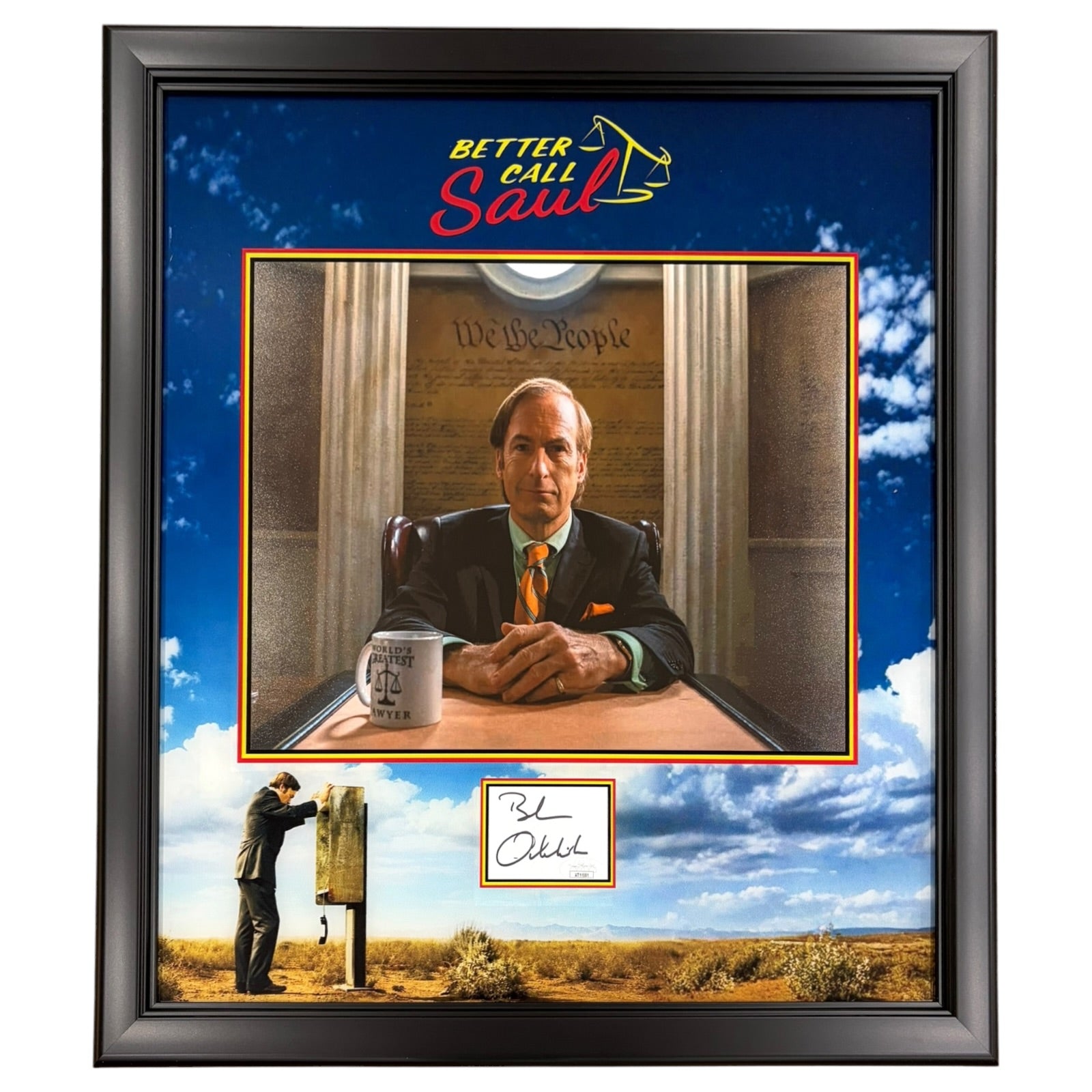 Bob Odenkirk Autographed Better Call Saul Prime Framed Piece - JSA
