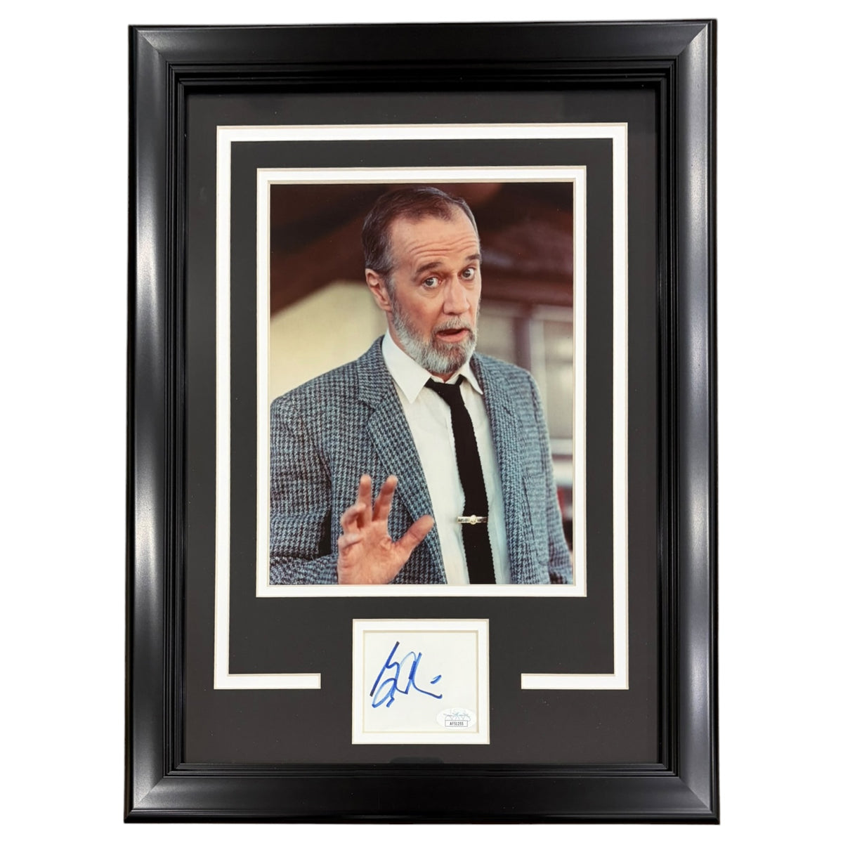 George Carlin Autographed Comedy "Signature Series" Frame - JSA
