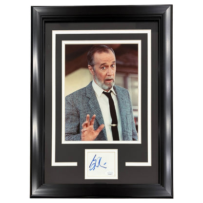 George Carlin Autographed Comedy "Signature Series" Frame - JSA