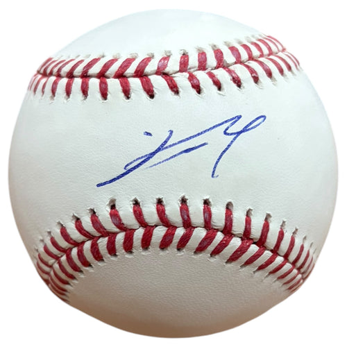 Junior Caminero Autographed MLB Baseball - Beckett