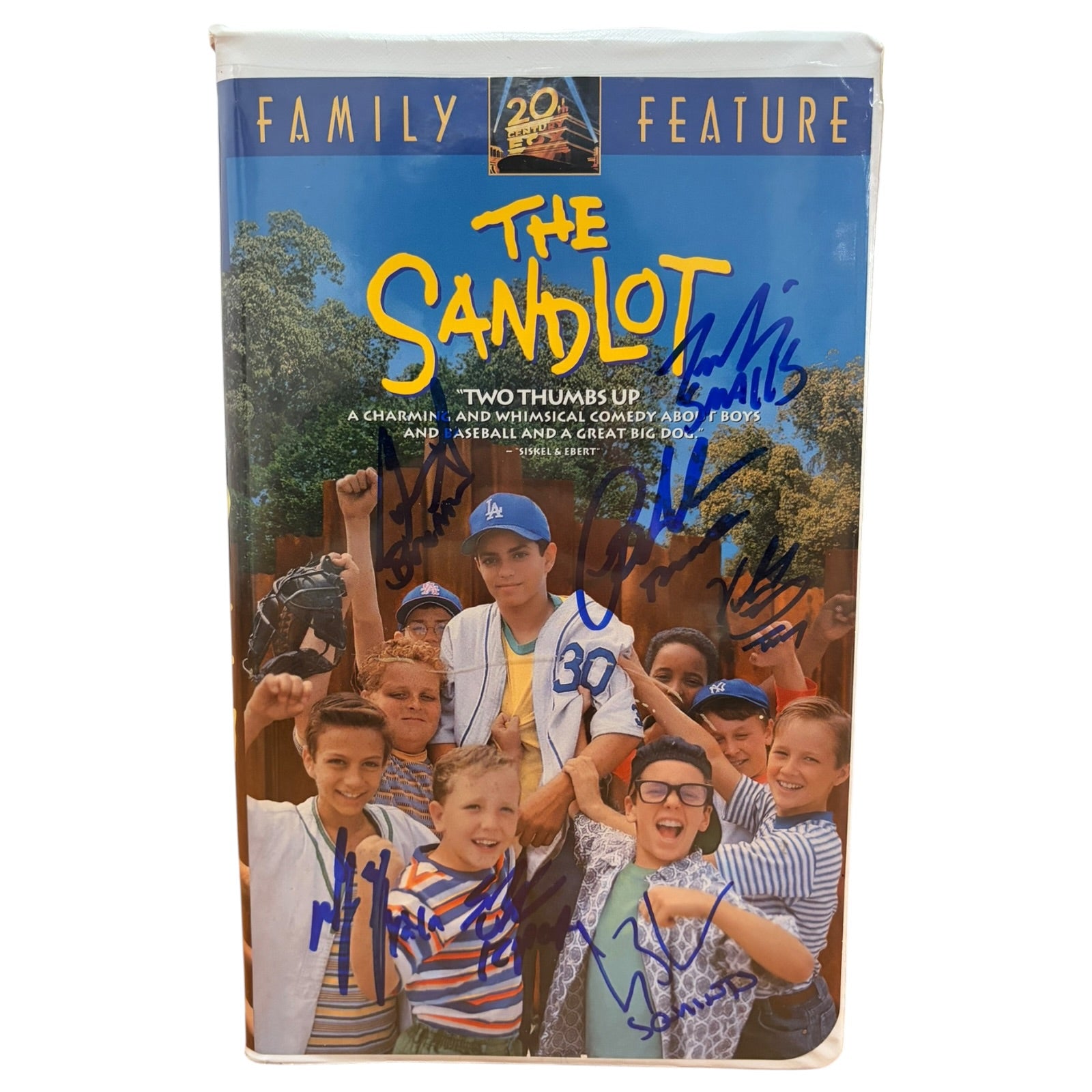 The Sandlot Cast Autographed Original VHS Movie Tape - 7 Signatures - JSA