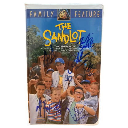 The Sandlot Cast Autographed Original VHS Movie Tape - 7 Signatures - JSA