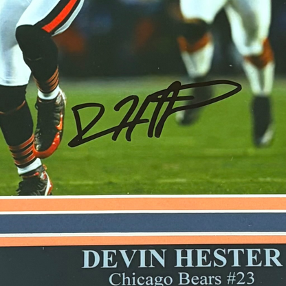 Devin Hester Autographed Chicago Bears (SB XLI) Deluxe Framed 8x10 Photo – Beckett