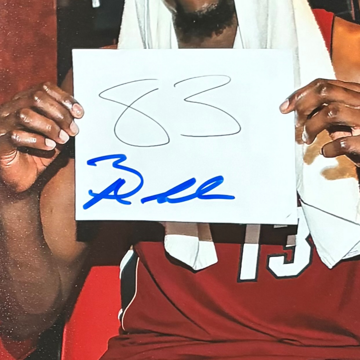 Bam Adebayo Autographed Deluxe Framed 83 Point Game Locker Room 11x14 Photo - JSA