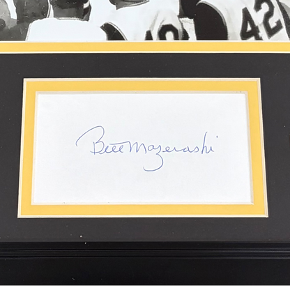 Bill Mazeroski Autographed Pittsburgh Pirates "Signature Series" Frame - JSA