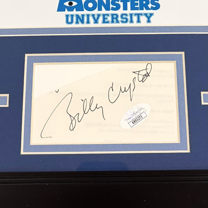 Billy Crystal Autographed Monsters University Mike Wazowski "Signature Series" Frame