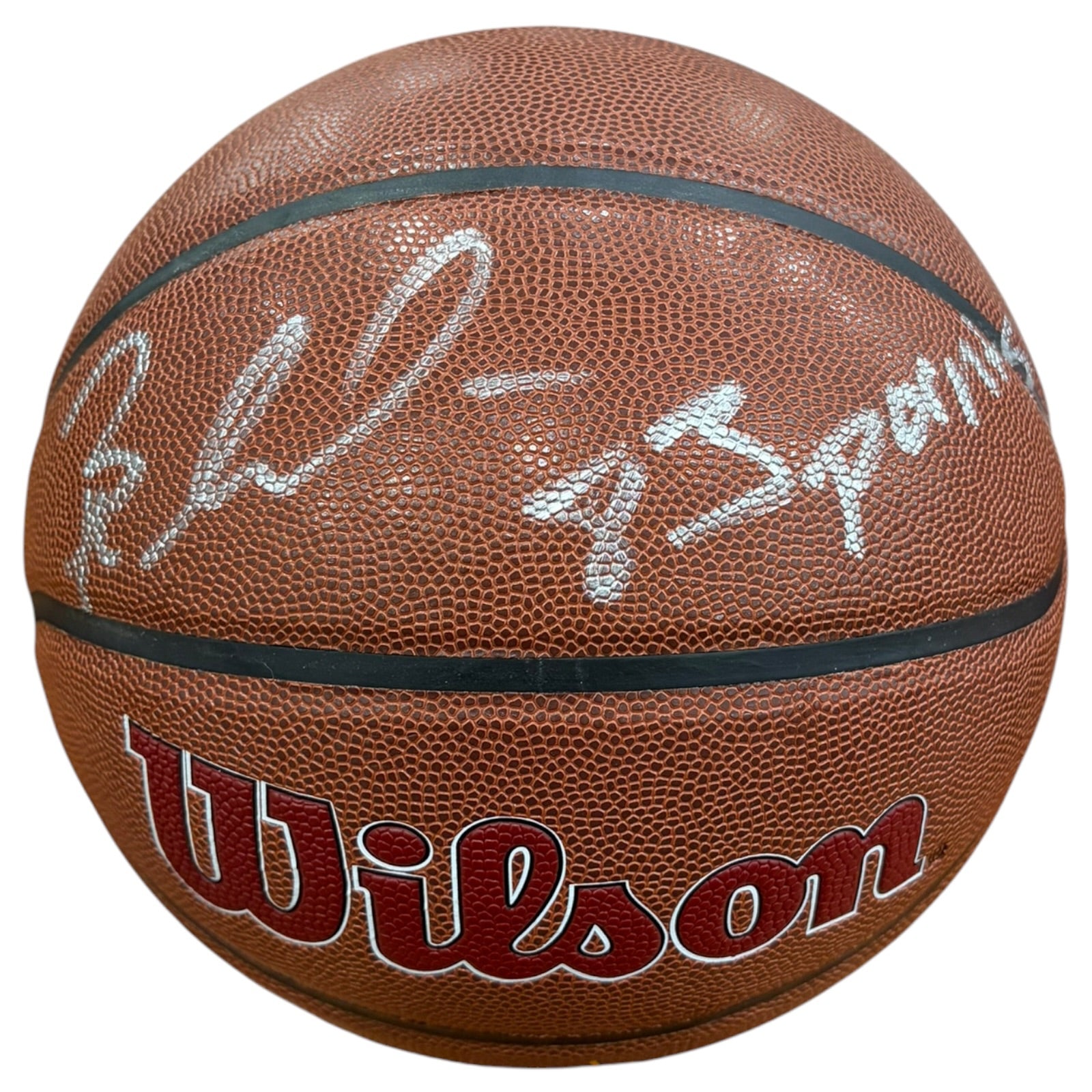 Bam Adebayo Autographed Miami Heat Logo Basketball with 