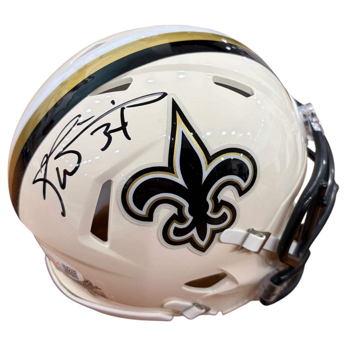 Ricky Williams Autographed New Orleans Saints (Retro) Mini Helmet - JSA