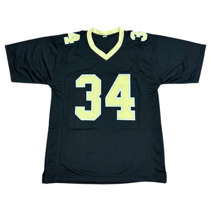 Ricky Williams Autographed New Orleans (Black #34) Custom Stitched Jersey - JSA