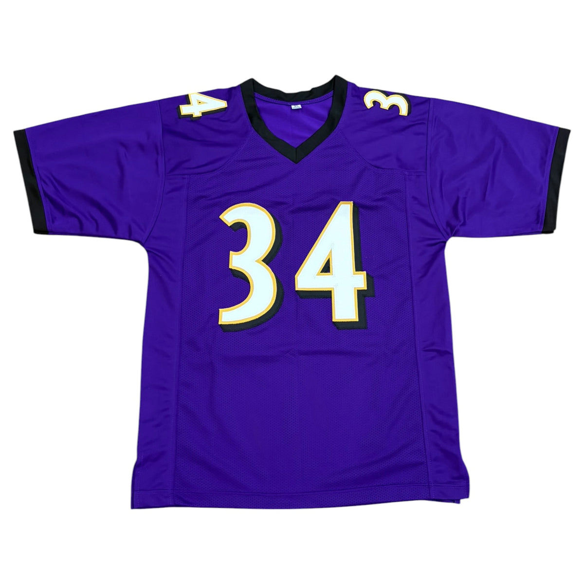 Ricky Williams Autographed Baltimore (Purple #34) Custom Stitched Jersey - JSA