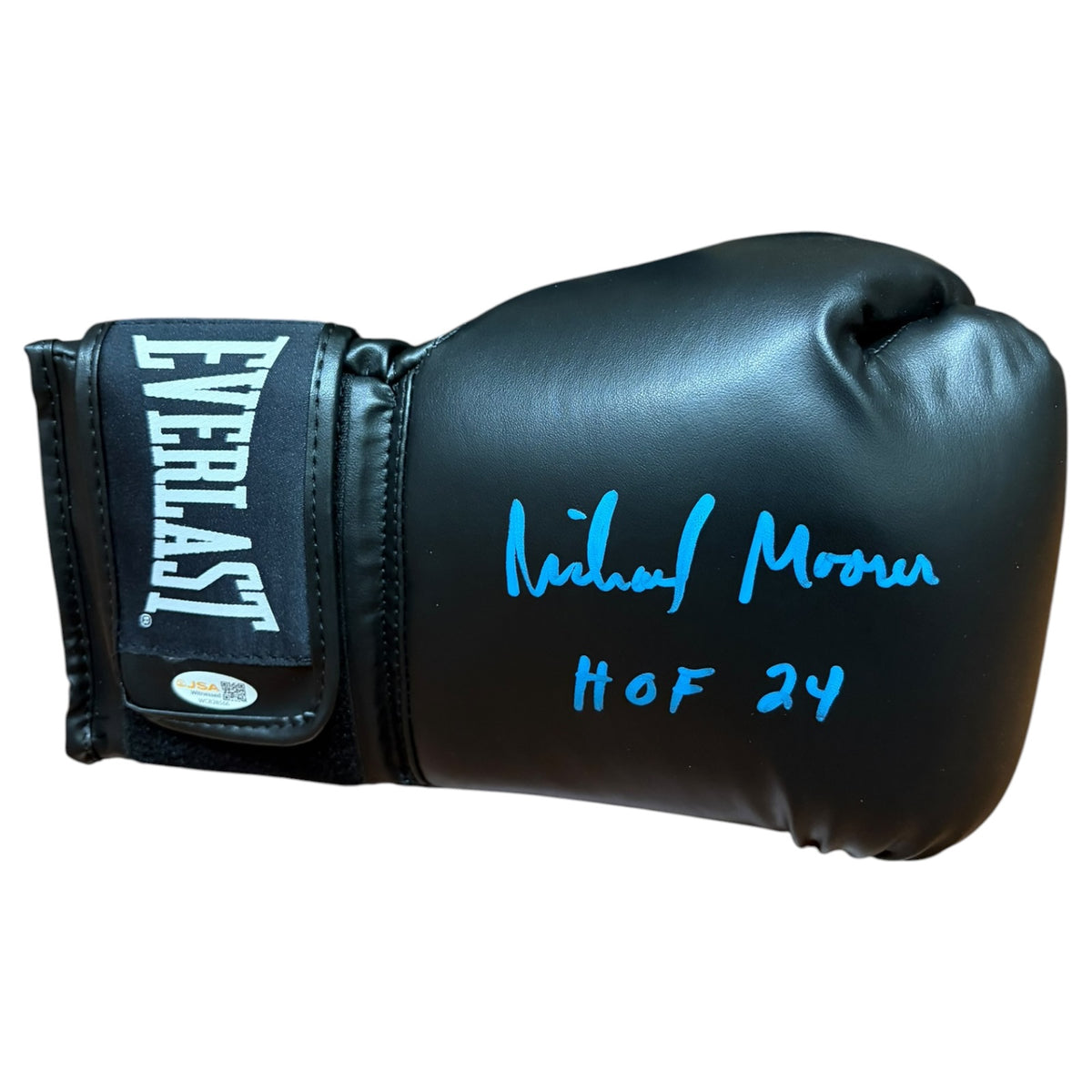 Michael Moorer Autographed Black Everlast Boxing Glove - JSA
