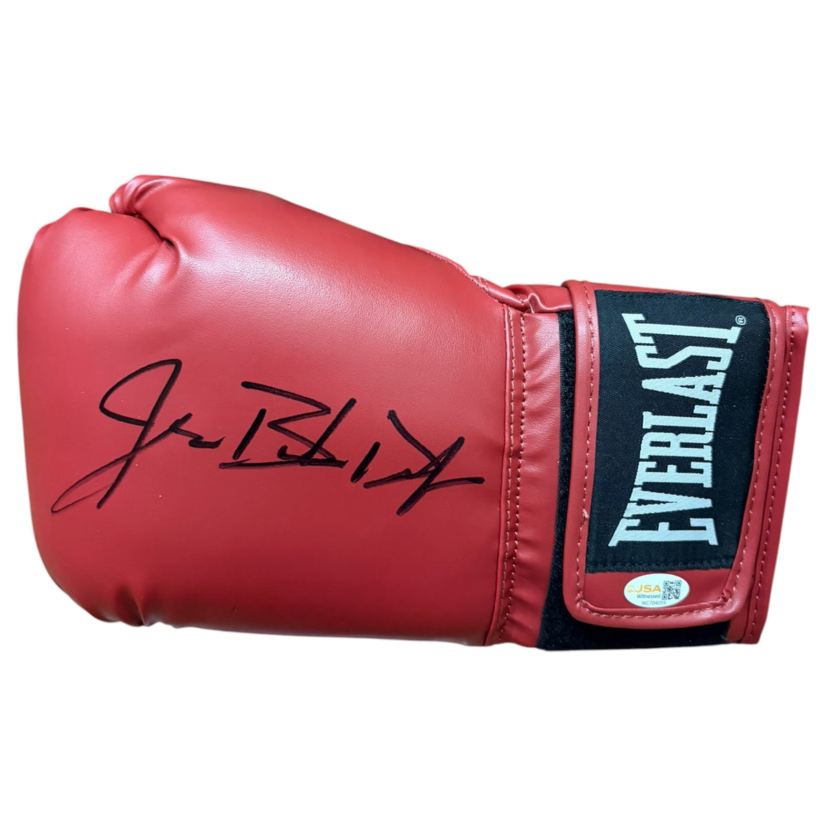 James Buster Douglas Autographed Red Everlast Boxing Glove - JSA